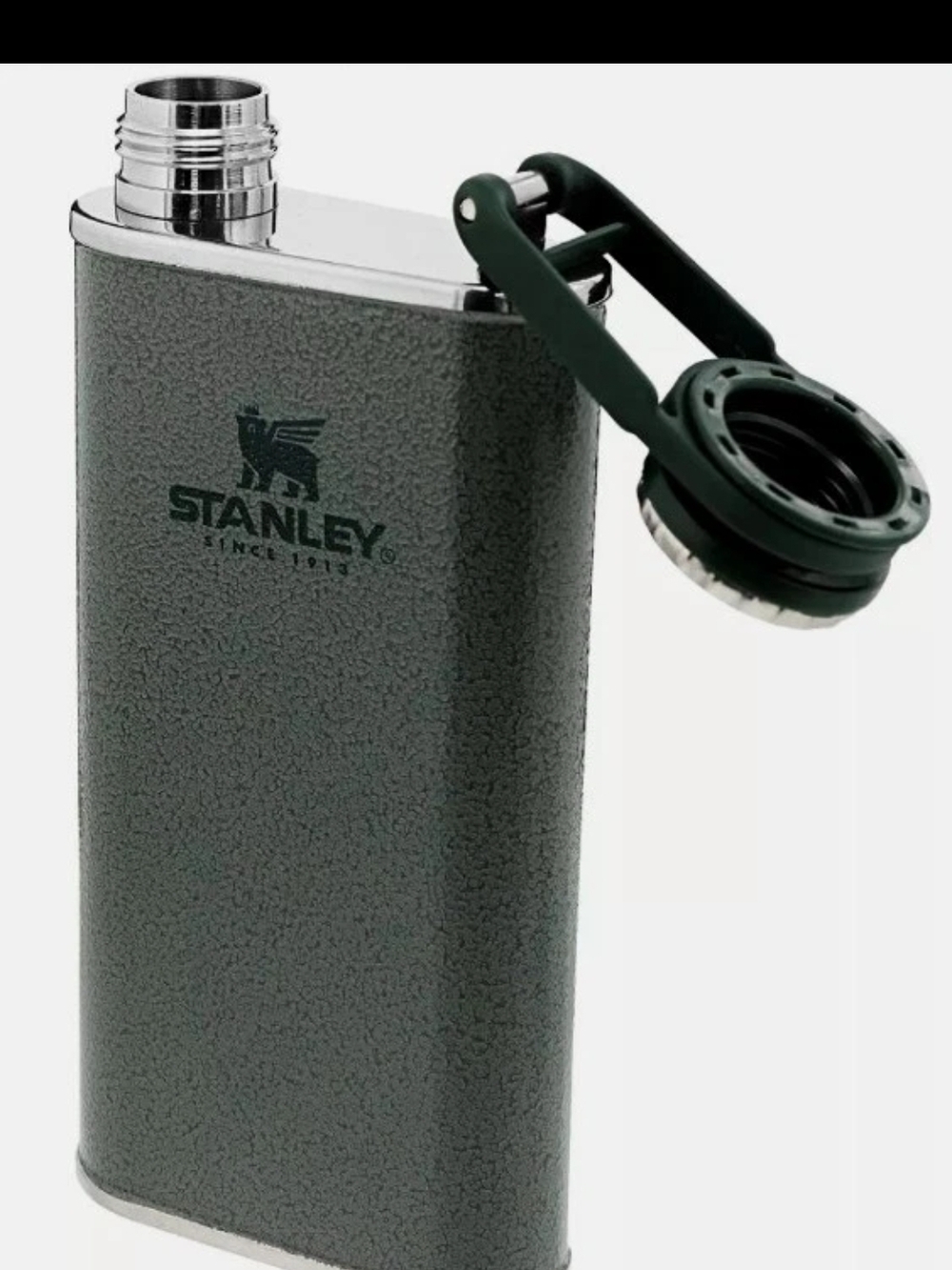 STANLEY Adventure Series Pre-Party FLASK 8 Oz/.23 L Stainless  Hammered Green